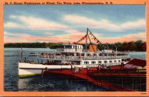 New hampshire Lake Winnipesaukee The Weirs M V Mount Washington At The Wharf