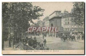 CARTE Postale Paris Former Boulev door and St Martin