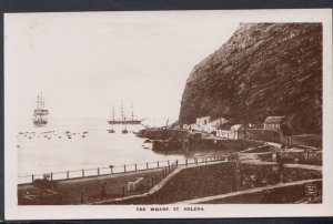 St Helena Postcard - Warships, The Wharf, St Helena, Ascension and Tristan da...