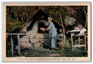 c1910's A Roadside Bake Oven Gaspe P. Q. Canada Unposted Antique Postcard 