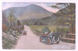 Mohawk Trail Road Scene Car Massachusetts 1910c postcard