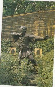 BF18131 robin hood statue nottingham ejno sculpture art front/back image