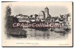 Old Postcard Montigny Dam on the Loing