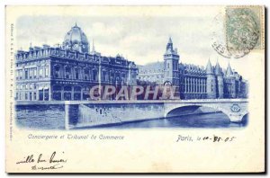 Old Postcard Paris Conciergerie and Commercial Court