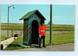 M-19285 The Sentry on Guard at the Citadel Quebec Canada