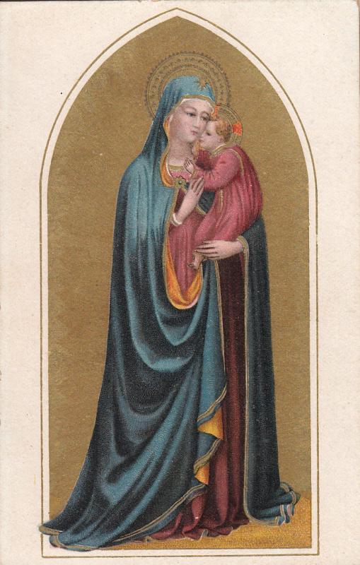 ART SBORGI POSTCARD ITALY LA MADONNA DELLA STELLA BEATO ANGELICO FIRENZE