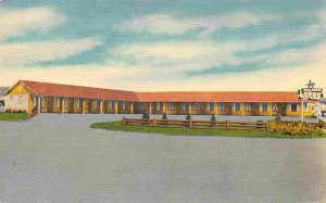 Trail Riders Lodge US 40 34 Granby Colorado 1950s linen postcard