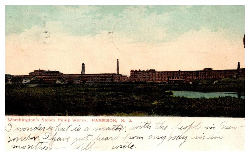 New Jersey  Harrison , Worthington's Steam Pump Works