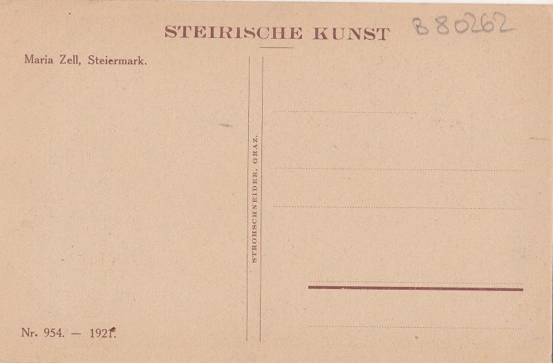 B80262 maria zell styria austria    front/back image