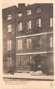 lot291 birthplace of lord beaconsfield  theobald s road london uk