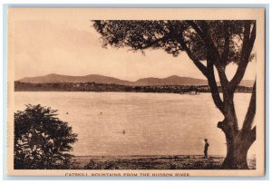 c1940s Catskill Mountains From The Hudson River New York NY Unposted Postcard