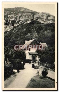 Old Postcard Lourdes Gare du Pic du Jer Automotive