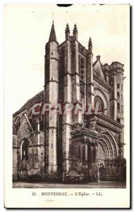 Old Postcard Montereau L & # 39Eglise