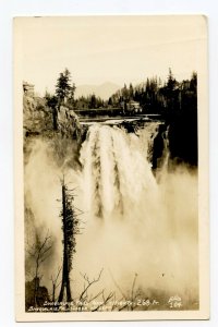 Snoqualmie Falls Washington Highth 268 Ft. Vintage RPPC Standard View Card