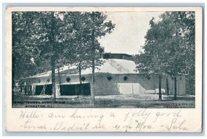 Streator Illinois Postcard Chautauqua Auditorium Exterior c1907 Vintage Antique