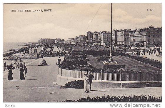 The Western Lawns, Hove (Sussex), England, UK, 1900-1910s