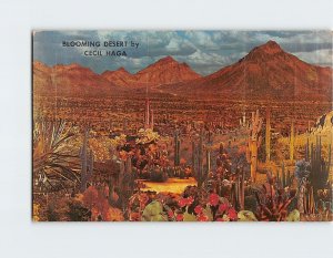Postcard Blooming Desert, Garber, Oklahoma