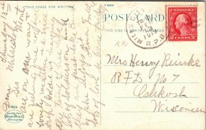 City Park Playground Gazebo Miles City Montana Postcard B1 Melstone 1910 DB