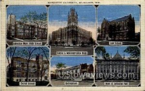 Marquette University - MIlwaukee, Wisconsin WI Postcard