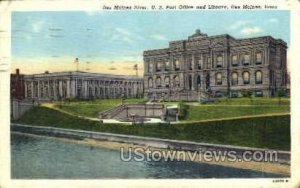 U.S. Post Office and Library - Des Moines, Iowa IA  