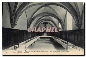 Old Postcard Dauphine Convent of La Grande Chartreuse the Refectory