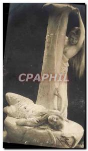 Postcard Old Woman Nude Erotic