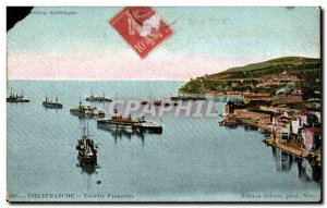 Old Postcard Villefranche Wing Francaise Charter