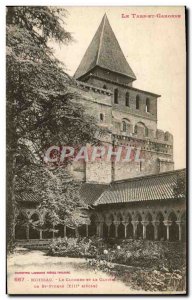 Old Postcard Moissac The bell tower and cloister of St Pierre