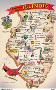 Map , Illinois , 1950-60s