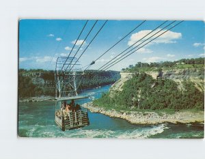 Postcard Spanish Aerial Car, Great Whirlpool, Niagara Falls, Canada