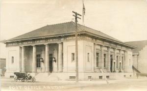 Ames Iowa Auto C-1910 Post Office RPPC real photo postcard 505