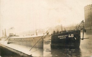 Fendel Shipping company RHEINFAHRT 48 Mannheim Germany cargo ship 1923 rare rppc