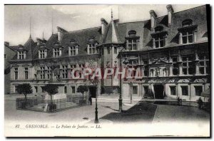 Old Postcard Grenoble Courthouse