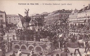 France Carnival de Nice 1928 L'Alambic Infernal petit char