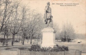 France 1905 Besancon Promenade Chamars Statue du General Pajol postcard
