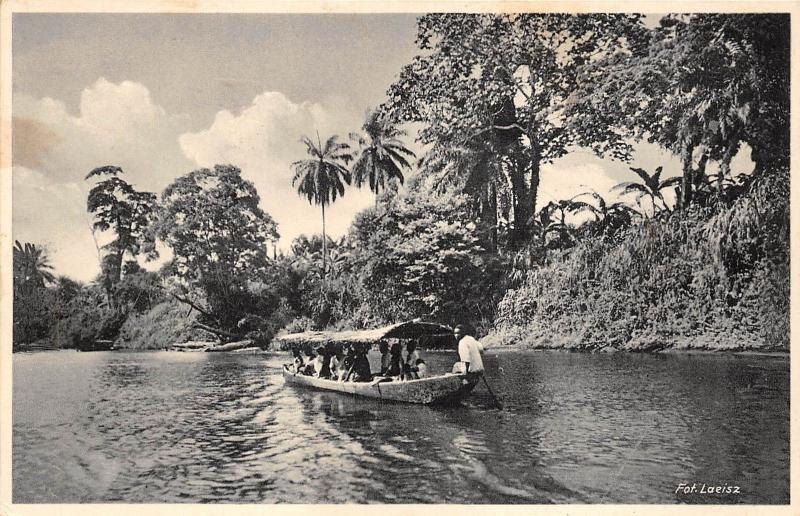 B92013 on the meme river cameroon real photo  africa