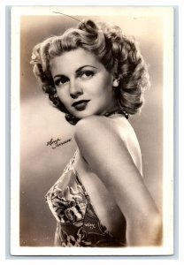 Vintage Real Photo RPPC Actress Lana Turner Actress Original Postcard P37