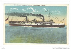 Steamer/Ship, Chippewa Between Lewiston & Toronto, Canada, 1910-1920s