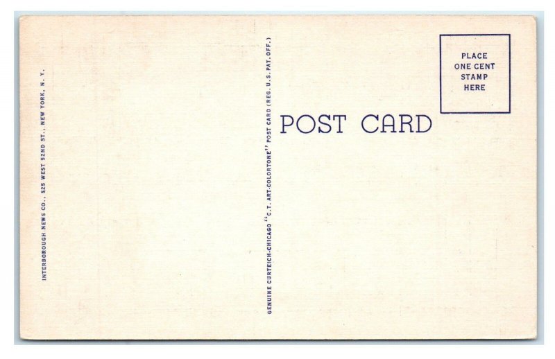 HEMPSTEAD, Long Island, NY  ~  LARGE LETTER LINEN  c1950s Curt Teich Postcard