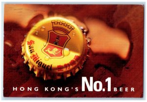 1995 San Miguel Beer Hong Kong's No.1 Beer Air Mail Par Avion Posted Postcard