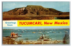 Postcard NM Greetings From Tucumcari New Mexico Banner Card