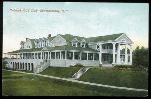 Mohawk Golf Club, Schenectady, NY. 1908 Schenectady flag cancel