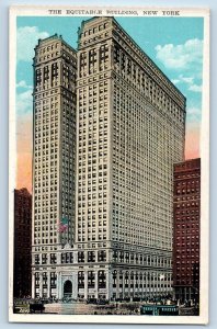 New York City New York Postcard Equitable Building Exterior 1930 Vintage Antique