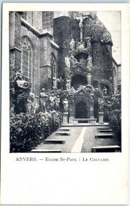 Postcard - Le Calvaire, Eglise St-Paul - Antwerp, Belgium
