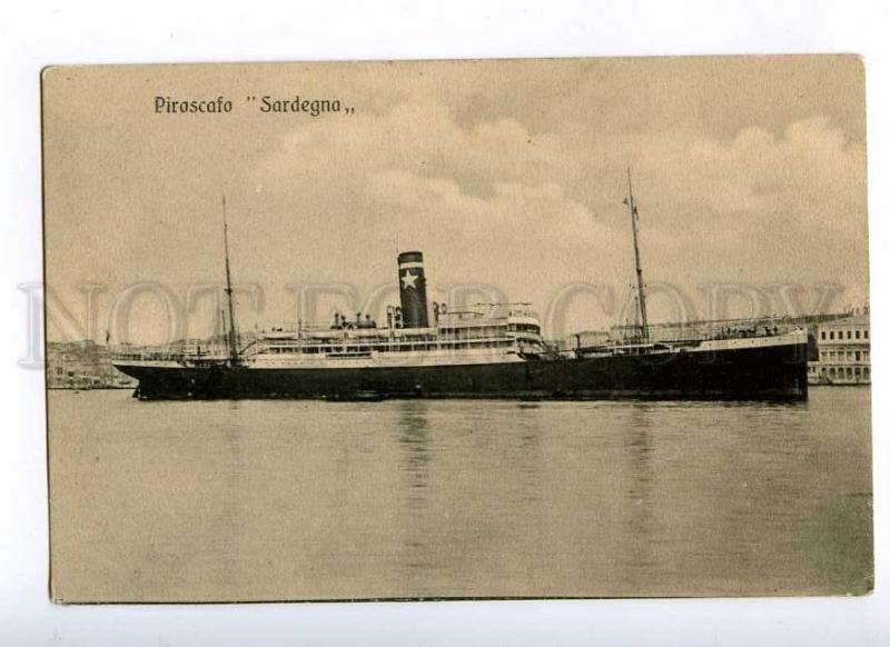 190841 ITALY PIROSCAFO ship SARDENA Vintage postcard