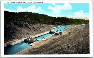 Postcard - St. Peter's Canal And Locks, Cape Breton - Canada