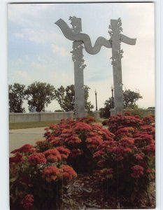 Postcard Gateway to the Trails, Peter Melendy Park, Cedar Falls, Iowa