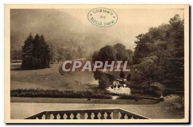 Old Postcard Chateau de Vizille Isere Park saw the Staircase of Honor