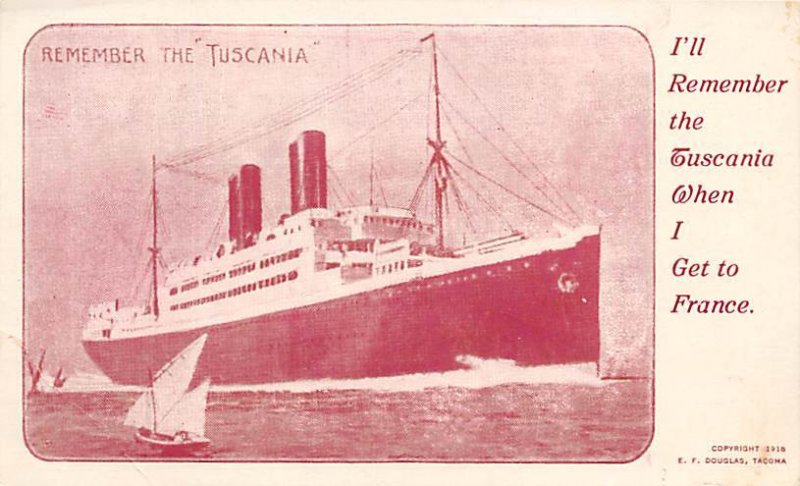 Tuscania Anchor Line Ship Unused 