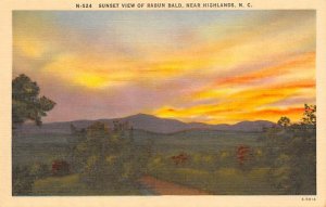 Rabun Bald Highlands, North Carolina NC Postcard